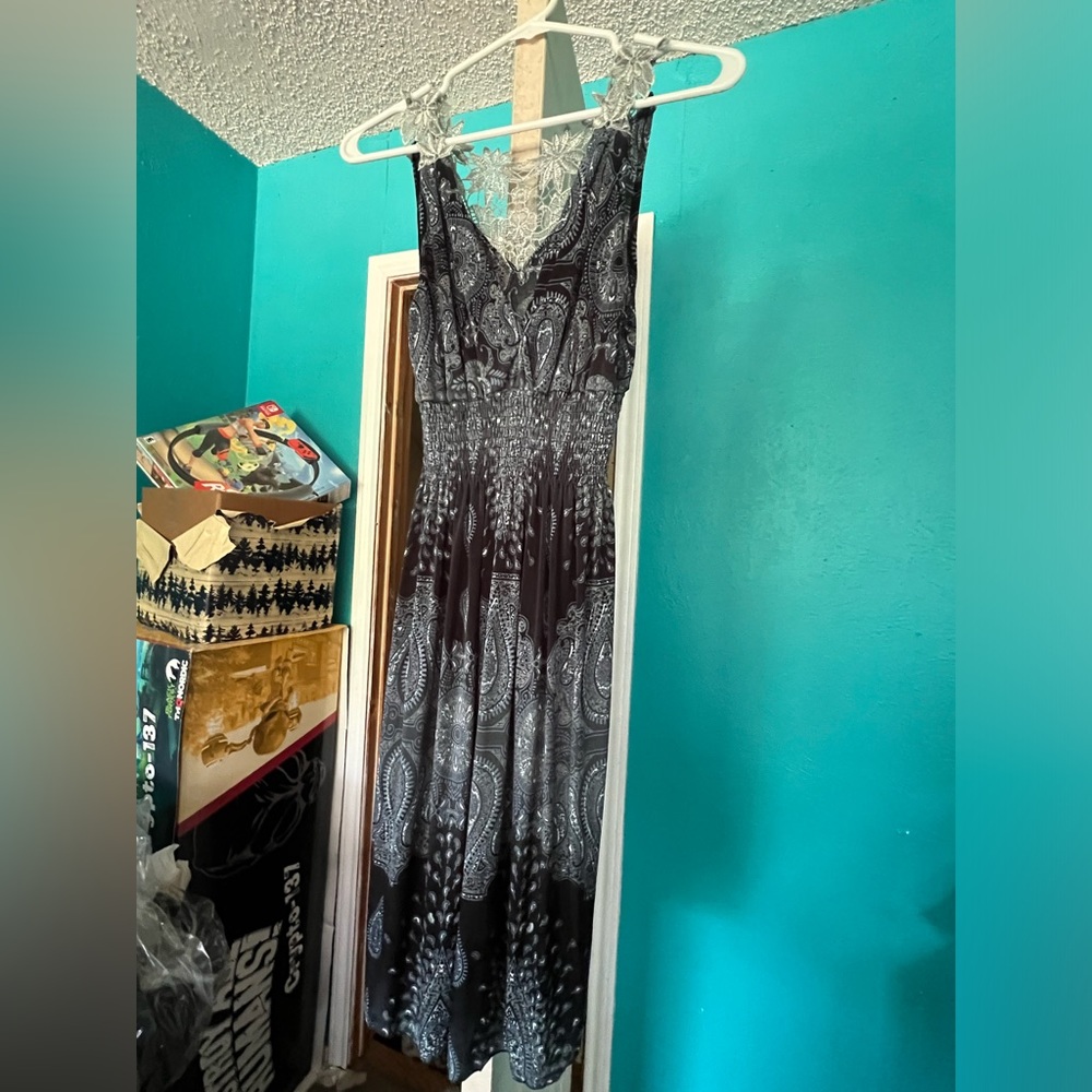 Dark blue dress